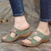 Generic Orthotic Sandals For Women Plantar Fasciitis Womens Fashion Orthotic Slides Ladies Lightweight Athletic Sandals Slip On Slippers With Comfortable Plantar Fasciitis Arch Support, 6.5, Green view 3