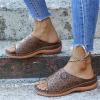 NineFit Basics Women Sandals Size 10 Women's Braided Slide Sandals Open Toe Two Strap Slip On Flat Sandals Casual Summer Shoes, 7.5, Brown view 3