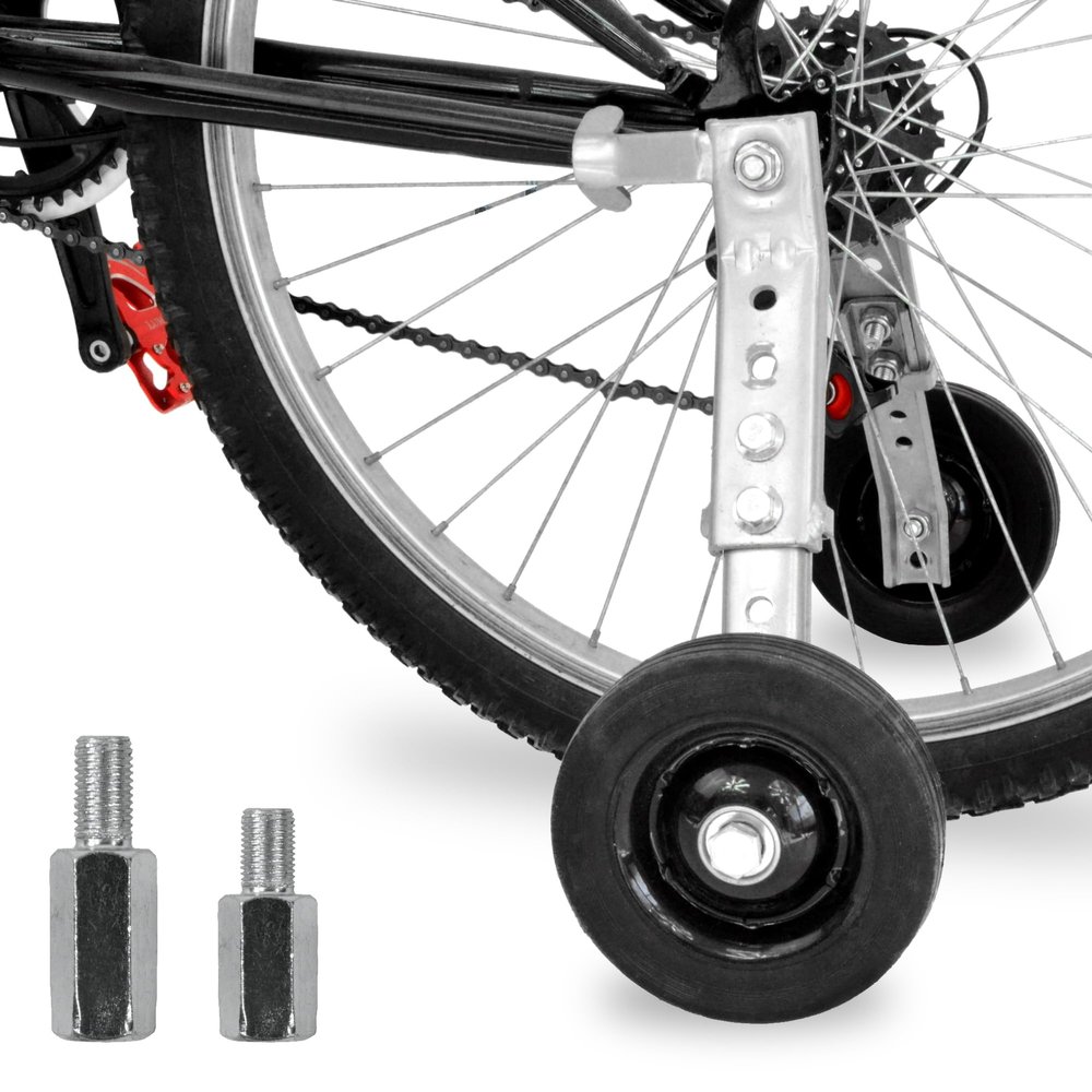 Lumintrail Adult Training Wheels for 24, 26, 29 Inch Bike - Heavy Duty Training Wheels for Adult Bike, Adjustable Bicycle Training Wheels for Stabilization and Safe Learning