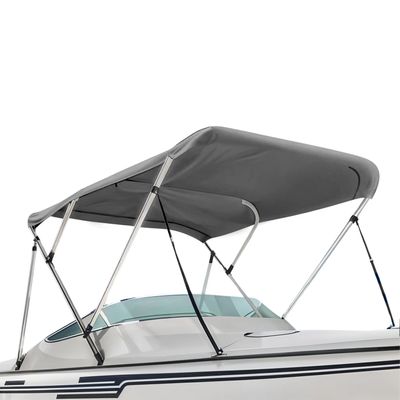 Seal Skin Covers 3 Bow / 4 Bow Bimini Top for Boats, Marine Grade Waterproof Canopy Cover with Frame, Durable Sun Shade Cover, Mounting Hardware, Rear Straps & Storage Boot (6'L X 46" H X 85"-90" W)