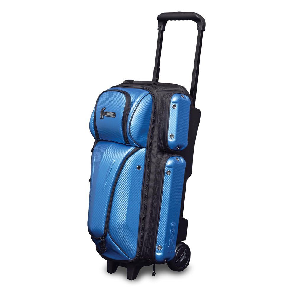 Hammer Carbon Shield Triple Roller Bowling Bag - Blue