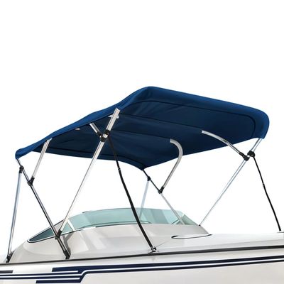 Seal Skin Covers 3 Bow / 4 Bow Bimini Top for Boats, Marine Grade Waterproof Canopy Cover with Frame, Durable Sun Shade Cover, Mounting Hardware, Rear Straps & Storage Boot (8'L X 54" H X 97"-103" W)