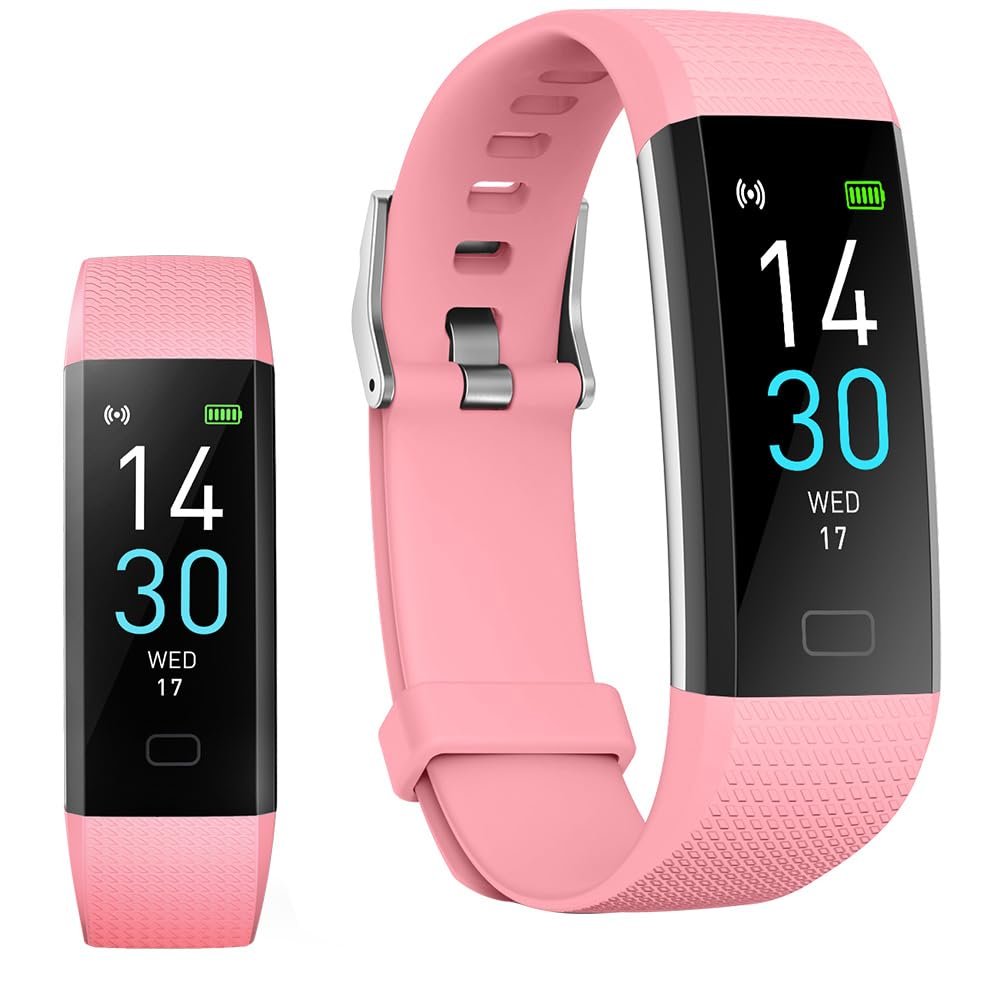 Jawploy Fitness Tracker with Heart Rate Monitor/Step Counter/Calories, Activity Tracker Smart Watch Sleep Monitor, IP68, Health Tracker Pedometer for Women Man