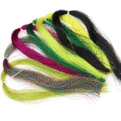 Cuoyuqie 2pcs Fly Tying Materials Crystal Flash Hook Lure Making Supplies Holographic