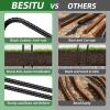 Besitu 12 Inch Rebar Stakes J Hook Ground Stakes 16-Pack Heavy Duty Galvanized Chain Link Fence Stakes Metal Tent Stakes for Outdoor Lawn Decorations Inflatables Canopy Swing Set view 4