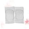 Ipetboom 2pcs Grey Sponge Pad Safety Support for Fitness Training Non- Exercise Protector for Squats Comfortable Elastic Knee Sleeves for Gym Basketball Football and Running view 1