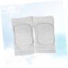 Ipetboom 2pcs Grey Sponge Pad Safety Support for Fitness Training Non- Exercise Protector for Squats Comfortable Elastic Knee Sleeves for Gym Basketball Football and Running view 4