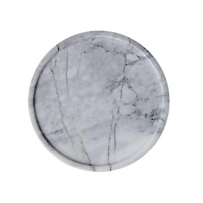 MAGICLULU Natural Marble Trays Tiered Decor Plate Dessert Dish Jewelry Dishes Snack Storage Grey