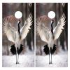 HNOWANG 24 * 48in Cornhole board skins Transform Your Cornhole Boards with Vibrant Skins Covers Decals Graphics Elevate Your Outdoor Space with Personalized Style cornhole cover Set of 2 of 2 Crane view 1