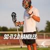 Silverfin Sc-Ti Lacrosse Shaft 30" | Lacrosse Stick for Men with End Cap | Lacrosse Shaft Attack: Lightweight, Durable, Easy Installation & Comfortable Grip | Youth Boys Lacrosse Stick for All Levels view 2