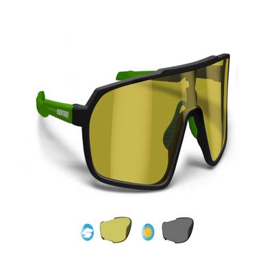BERTONI Sports Cycling MTB Sunglasses Men Women Photochromic Polarized Yellow Lens Optical RX Carrier acc. - GEMINI