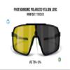 BERTONI Sports Cycling MTB Sunglasses Men Women Photochromic Polarized Yellow Lens Optical RX Carrier acc. - GEMINI view 2