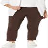 Zac & Rachel Women's Millennium Fabric - Slim Leg Pull-On Pant, Chocolate, 20W view 1
