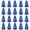 Anderson's, Go Fight Win Blue and Gold Megaphones, 7 Inches, Set of 20, School Colors, Fan Gear, Noisemakers, Cheerleader Accessories, Team Spirit view 2