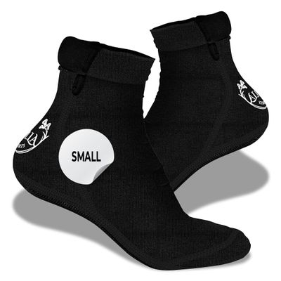 CallaSports Neoprene Beach Socks - Water and Sand Socks for Men and Women (XX-Large, Black)
