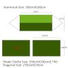 Portable Hammock Lightweight Portable Camping Hammock and Tent Awning Rain Fly Tarp Waterproof Mosquito Net Hammock Canopy Nylon Hammocks (Color : Green and Camouflage) (Green and Green) view 2