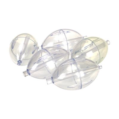 Worparsen Oval Fishing Bobber Bubble Float Kit Adjustable Portable Water Filling Slip Cast Spin Bobber Kit 5pcs Fishing Oval Bubble Float Transparent