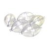 Worparsen Oval Fishing Bobber Bubble Float Kit Adjustable Portable Water Filling Slip Cast Spin Bobber Kit 5pcs Fishing Oval Bubble Float Transparent view 1