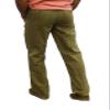 short fin Men's Drawstring Linen Pants (Taupe40x30 L8022) view 3