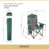 ARROWHEAD OUTDOOR Oversized XXL Portable Folding Camp Chair w/Glass & Cup Holders, Armrest Cooler, Heavy Duty Carry Bag, 600 lbs Weight Capacity view 3