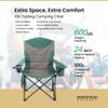 ARROWHEAD OUTDOOR Oversized XXL Portable Folding Camp Chair w/Glass & Cup Holders, Armrest Cooler, Heavy Duty Carry Bag, 600 lbs Weight Capacity view 4