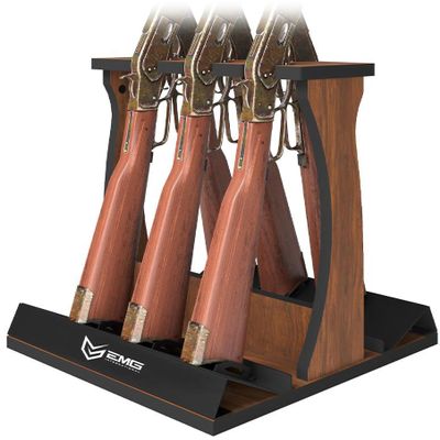 Evike EMG Wooden Organizational Gun Rack/Display Stand (Capacity: 6 Long Guns)