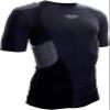 Schutt ProTech Youth All-in-One Football Padded Compression Shirt with Integrated Pads (US, Alpha, Small, Regular, Black)