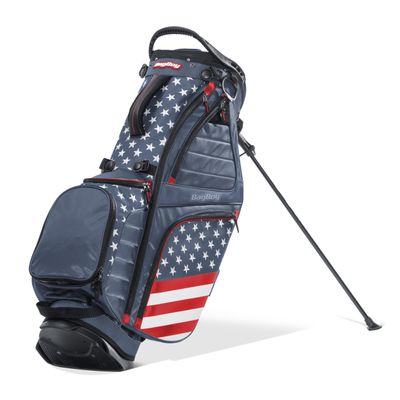 Bag Boy HB-14 Hybrid Golf Stand Bag, 14 Way Top with Full Length Individual Dividers, Lightweight, Removable Dual Shoulder Straps, 7 Pockets