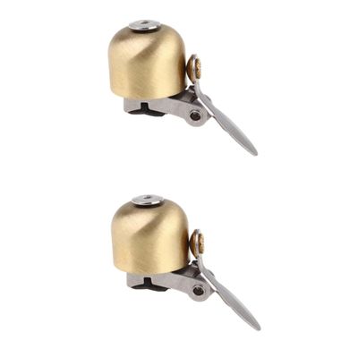 POPETPOP 2pcs Bike Bells for Adults Vintage Bike Bell Loud Sound Ring Hammer and Dial Essential Cycling Accessory for Safety
