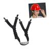 PartyKindom Adjustable Safety Helmet Strap Black Soft Chin Cup for Football Jaw Strap view 3