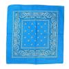 Glory Max 12Pcs Bandanas 100% Cotton Double Sided Paisley Print Head Wrap Scarf Wristband Headband (Sky Blue) view 1