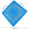 Glory Max 12Pcs Bandanas 100% Cotton Double Sided Paisley Print Head Wrap Scarf Wristband Headband (Sky Blue) view 3