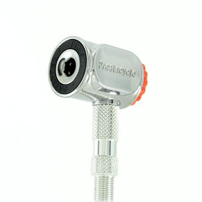 Prestacycle Pro Presta Head  Auto-Lock Bicycle Tire Pump Head for Tubeless & Presta Valves, 90 Steel Design, Presta Valve Pump, Presta Adapter, Compatible with Prestaflator Pro & Premium Floor Pumps