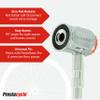 Prestacycle Pro Presta Head  Auto-Lock Bicycle Tire Pump Head for Tubeless & Presta Valves, 90 Steel Design, Presta Valve Pump, Presta Adapter, Compatible with Prestaflator Pro & Premium Floor Pumps view 3