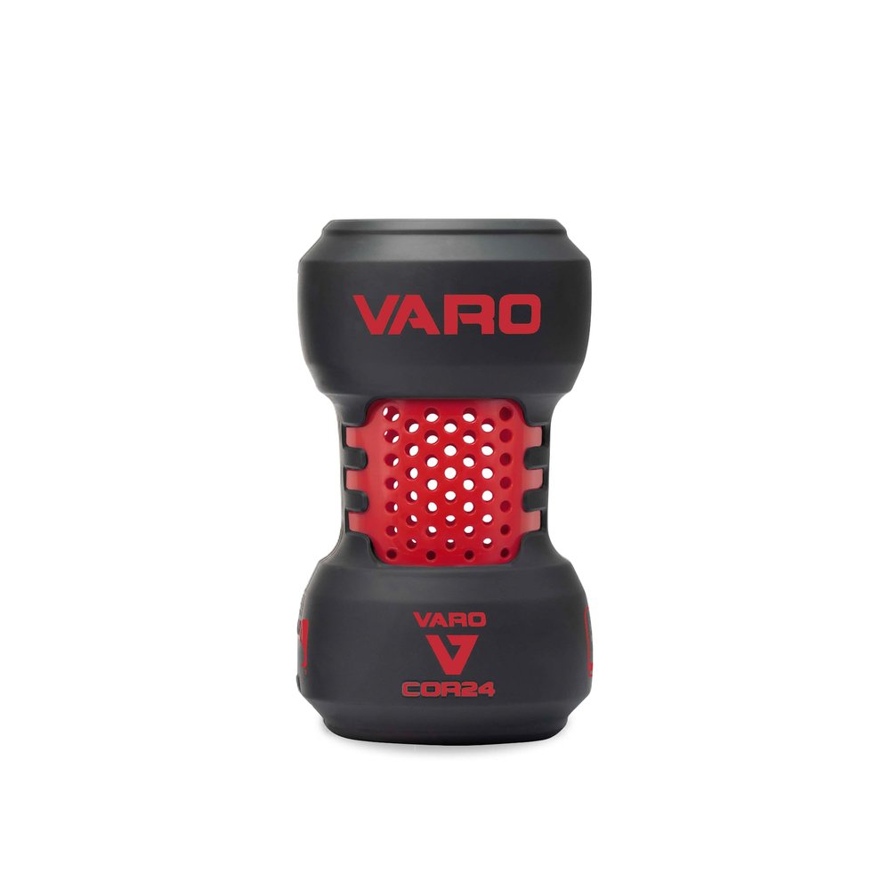 Varo COR Bat Training Weight, 24oz, for Baseball (MLB Authentic) - Classic Weight Feel - Improve Your On-Deck Swings and Power, Cushion Fit Eliminates Abrasion on The Bat - Red/Graphite