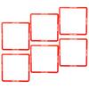 Yardwe 6pcs Square Agility Rings Speed Rings Youth Agility Footwork Training and Speed Hurdles Ladder Fitness Equipment Sport Workout Home Gym view 1