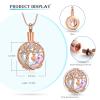 Hearbeingt Teardrop Urn Necklaces for Ashes Tree of Life Memorial Ashes Lockets, Cremation Jewelry Keepsake Pendant for Ashes for Women for Men view 2