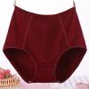 Women's Cotton High Waisted Brief Underwear No Show Seamless Invisible Ladies Plus Size Soft Stretch Cheeky Panties view 2