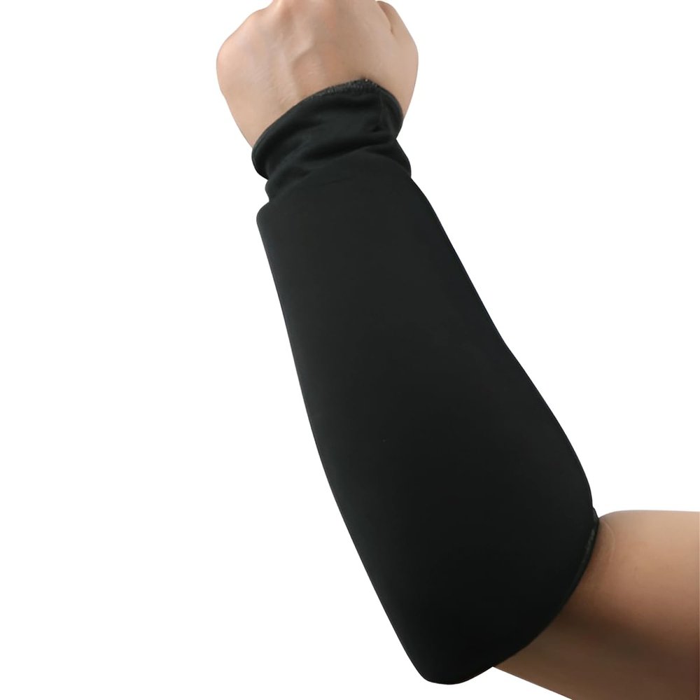 Cloth Forearm Guard Taekwondo, Martial Arts, MMA Forearm Protective Gear Protector for Sparring (Black/White; Child Small to Adult XL) (Black, XS-CHL)