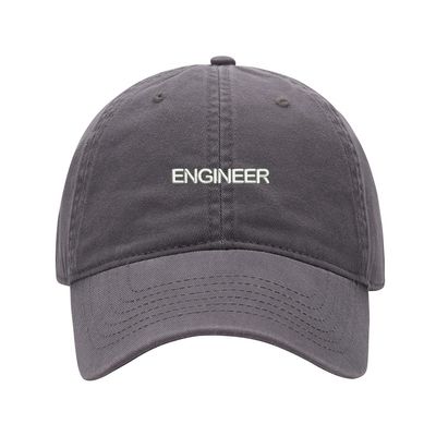 Baseball Cap Men Women Engineer Embroidered Unisex Classic Adjustable Strapback Dad Hat (7 1/2,Grey)