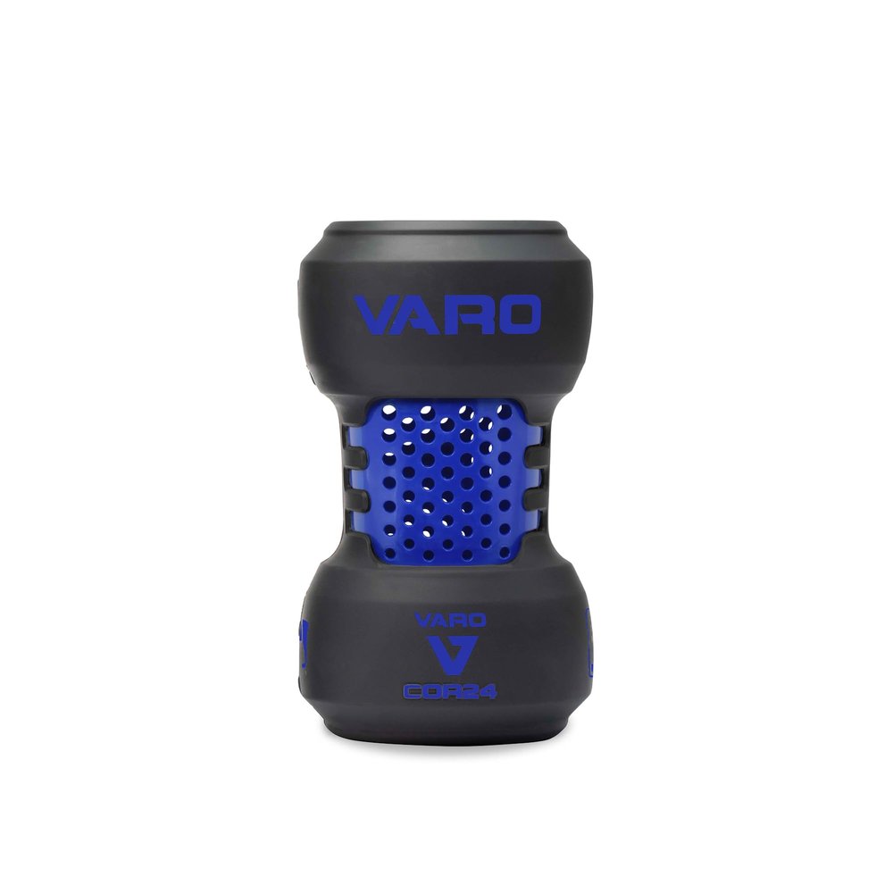 Varo COR Bat Training Weight, 24oz, for Baseball (MLB Authentic) - Classic Weight Feel - Improve Your On-Deck Swings and Power, Cushion Fit Eliminates Abrasion on The Bat - Blue/Graphite