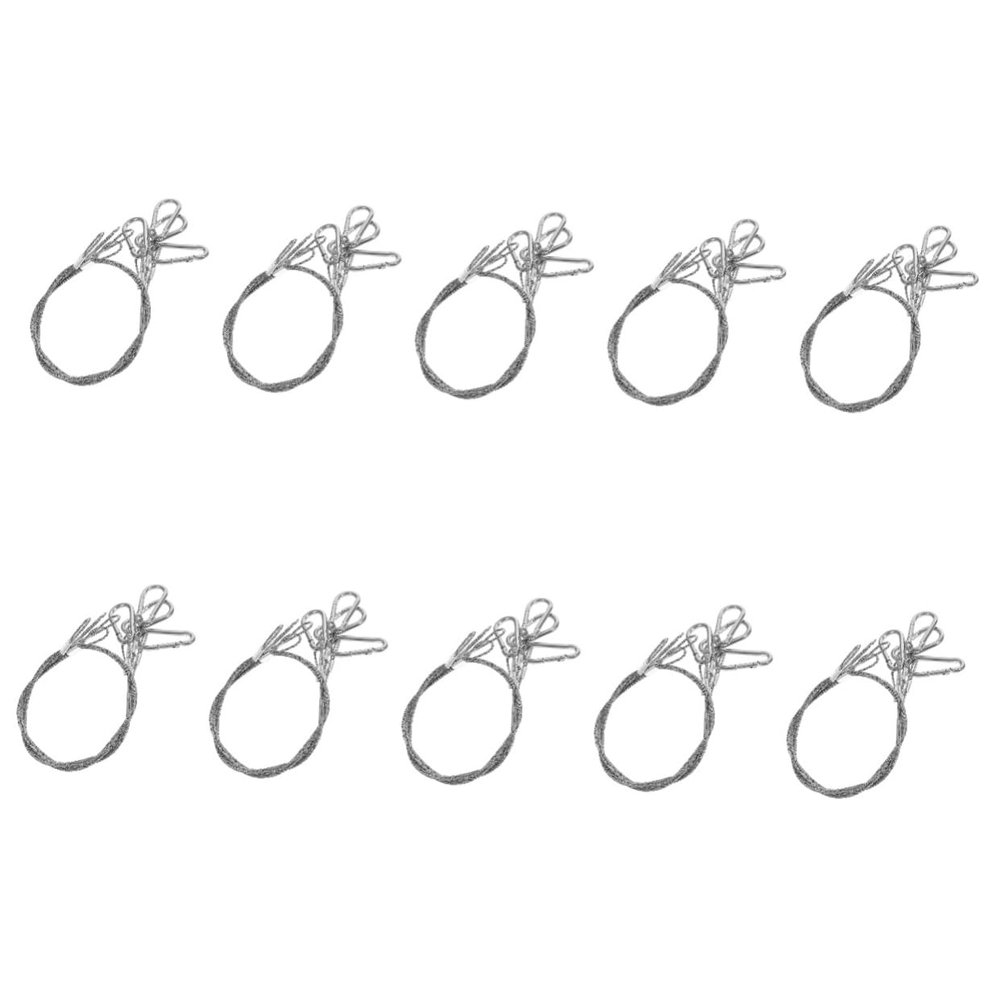 GLEAVI 40pcs Stainless Steel Heavy Duty Safety Cable Locks Multi-Functional Steel Cable for Stage Lighting Luggage and Hanging Applications Thickness