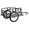 Timoau Bike Cargo Trailer, Bicycle Trailer, Heavy-Duty Bike Wagon Cart, Foldable Compact Storage with Hitch, Tow Behind Utility Cargo Trailer for Stuff, Groceries, Luggage, Tools, 110 lbs Max Load view 1