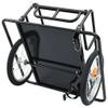Timoau Bike Cargo Trailer, Bicycle Trailer, Heavy-Duty Bike Wagon Cart, Foldable Compact Storage with Hitch, Tow Behind Utility Cargo Trailer for Stuff, Groceries, Luggage, Tools, 110 lbs Max Load view 4