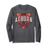 Auburn Tigers Retro Triblock Officially Licensed Long Sleeve T-Shirt view 1