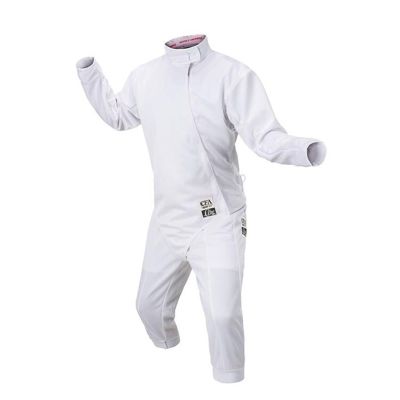KJHY 3-piece Fencing Suit (Fencing Vest/fencing Jacket/fencing Pants) 450N Fencing Training Clothing for Fencing Training/Competition (Thickness : Right hand, Size : 38)
