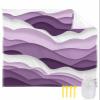 Beach Blanket Waterproof Sandproof Beach Mat,Purple Abstract Sea Wave Stripe Picnic Blankets with Sand Pockets and Stakes,Modern Abstract Minimalist Ocean Art Outdoor Pad for Seaside,Travel 83x79In view 1