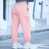 SANGTREE Girls Cargo Pants Drawstring Elastic Waist Loose Tapered Multi Pockets Cargo Jogger Pants for Girl,Light Pink,6-7 Years Little Kid = Tag 130 view 2