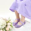 Otter MOMO Toddler/Little Girls Mary Jane Ballerina Flats Shoes Slip-on School Party Purple Dress Shoes Size 8 view 4