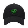 Baseball Cap Men Women 420 Embroidered Unisex Classic Adjustable Strapback Dad Hat (7 1/2,Black) view 1